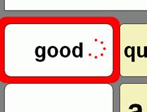 (2) The Grid, dwell-select feedback in the style of a clock