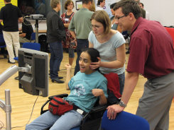 COGAIN 2007 exhibition. Using eyes to play games with MyTobii.